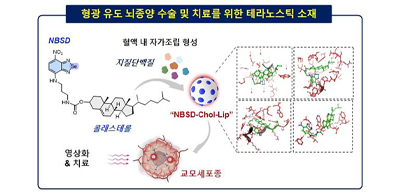 경구투여 형광 발산+암세포 선택적 파괴 신규 물질 개발